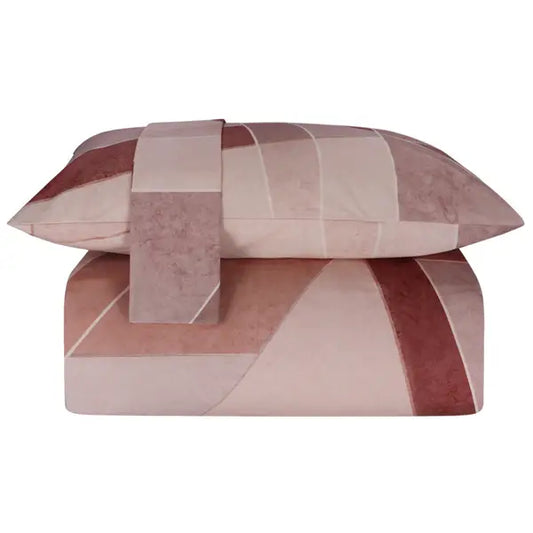 Parure Copripiumino Matrimoniale Trendy Glass Terracotta