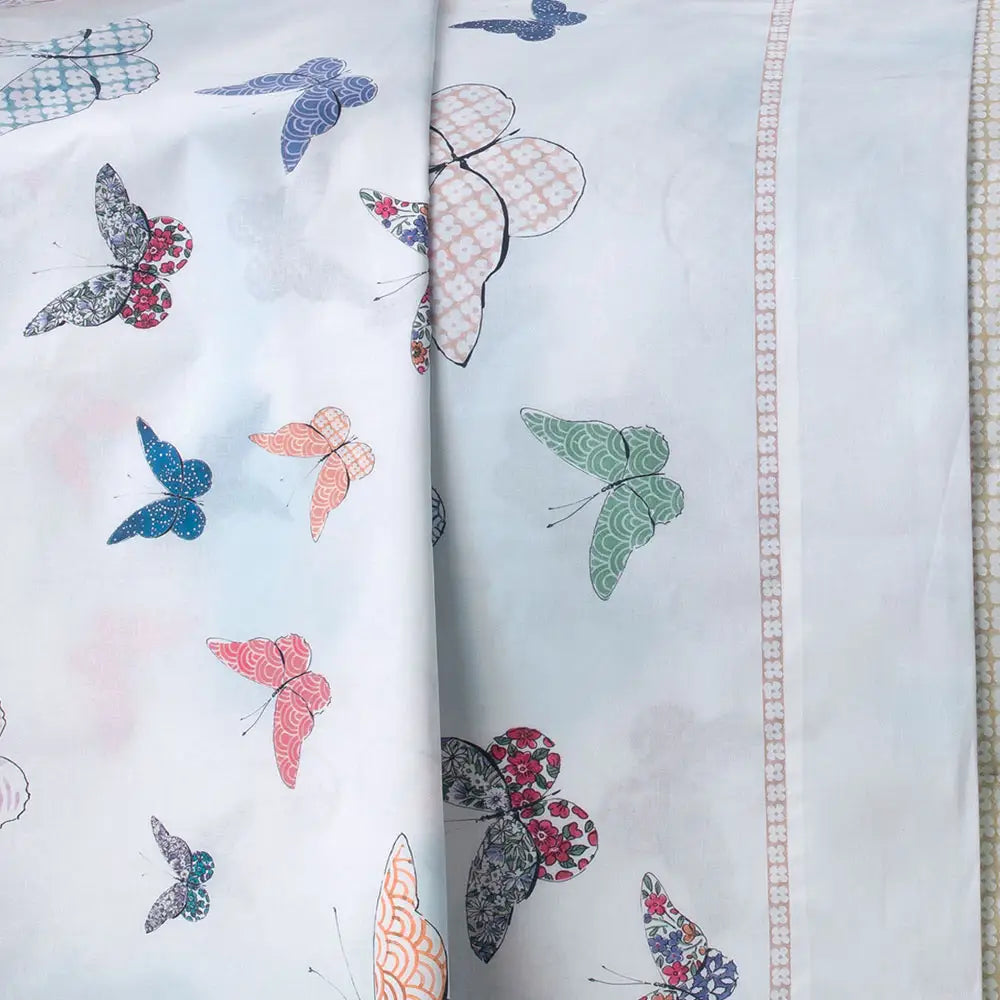 Completo Lenzuola Gira & Rigira Farfalle