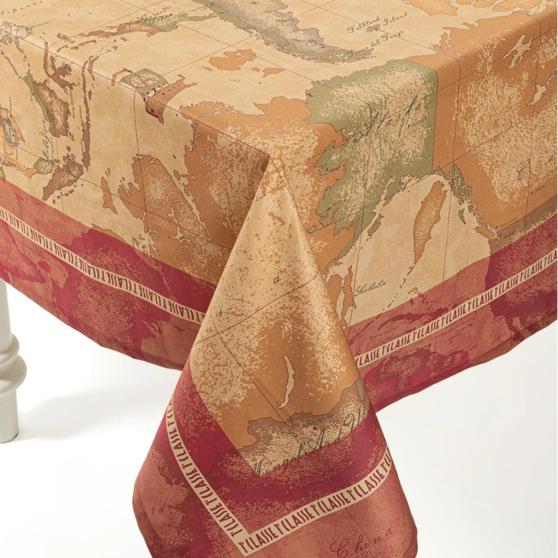 Tovaglia Geo Classic Red Alviero Martini Prima Classe in cotone