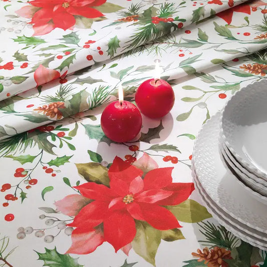 Tovaglia Rettangolare Natale In Tavola Stella