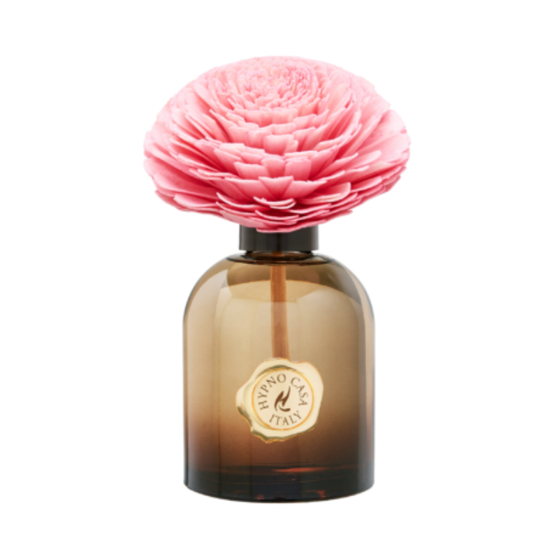 Diffusore Stile con Fiore Rosa Rosso Intenso