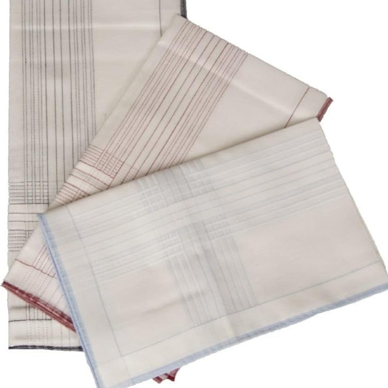Confezione 3 fazzoletti cm.45x45