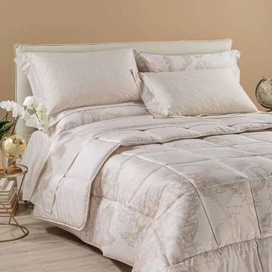 Trapunta Invernale Geo White Matrimoniale