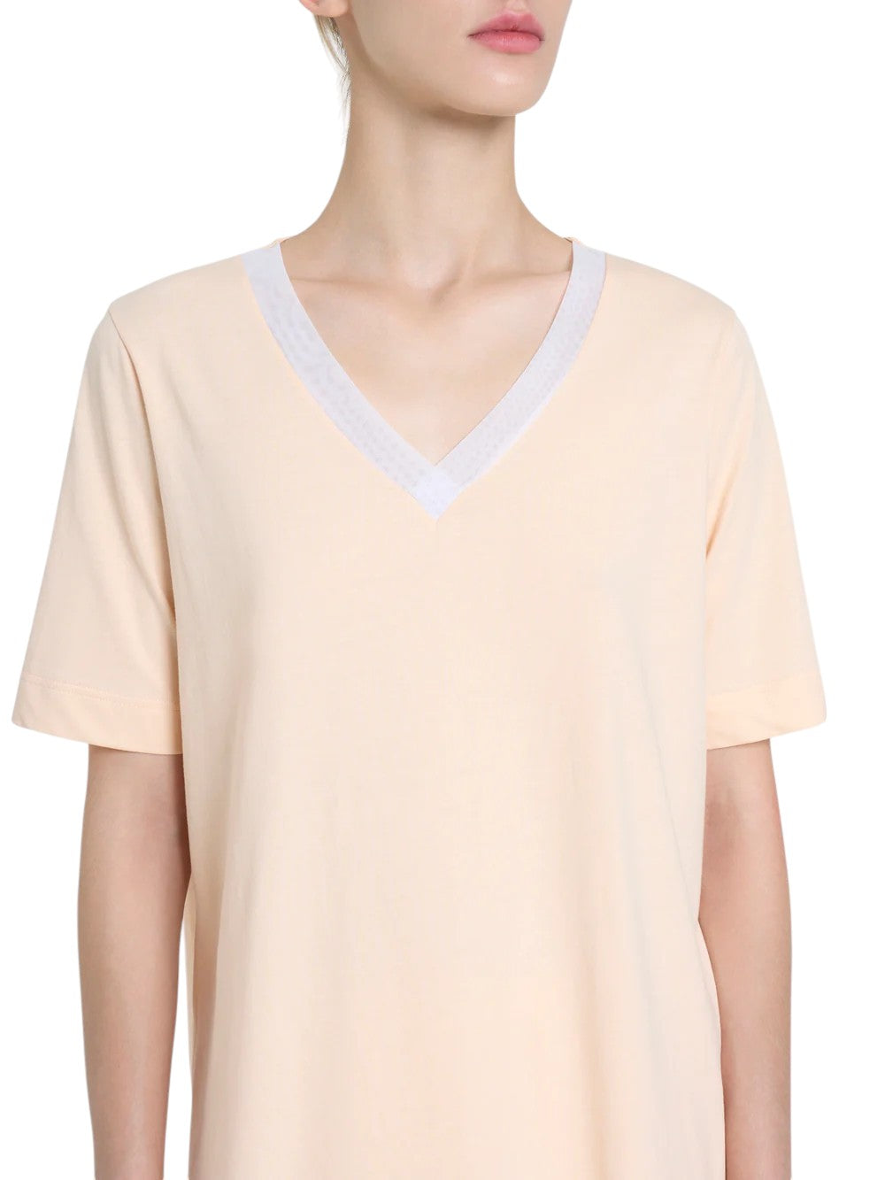 Pigiama Corto Scollo a V Jersey di Cotone DP26NB