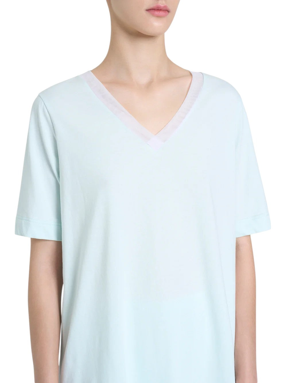 Pigiama Corto Scollo a V Jersey di Cotone DP26NB