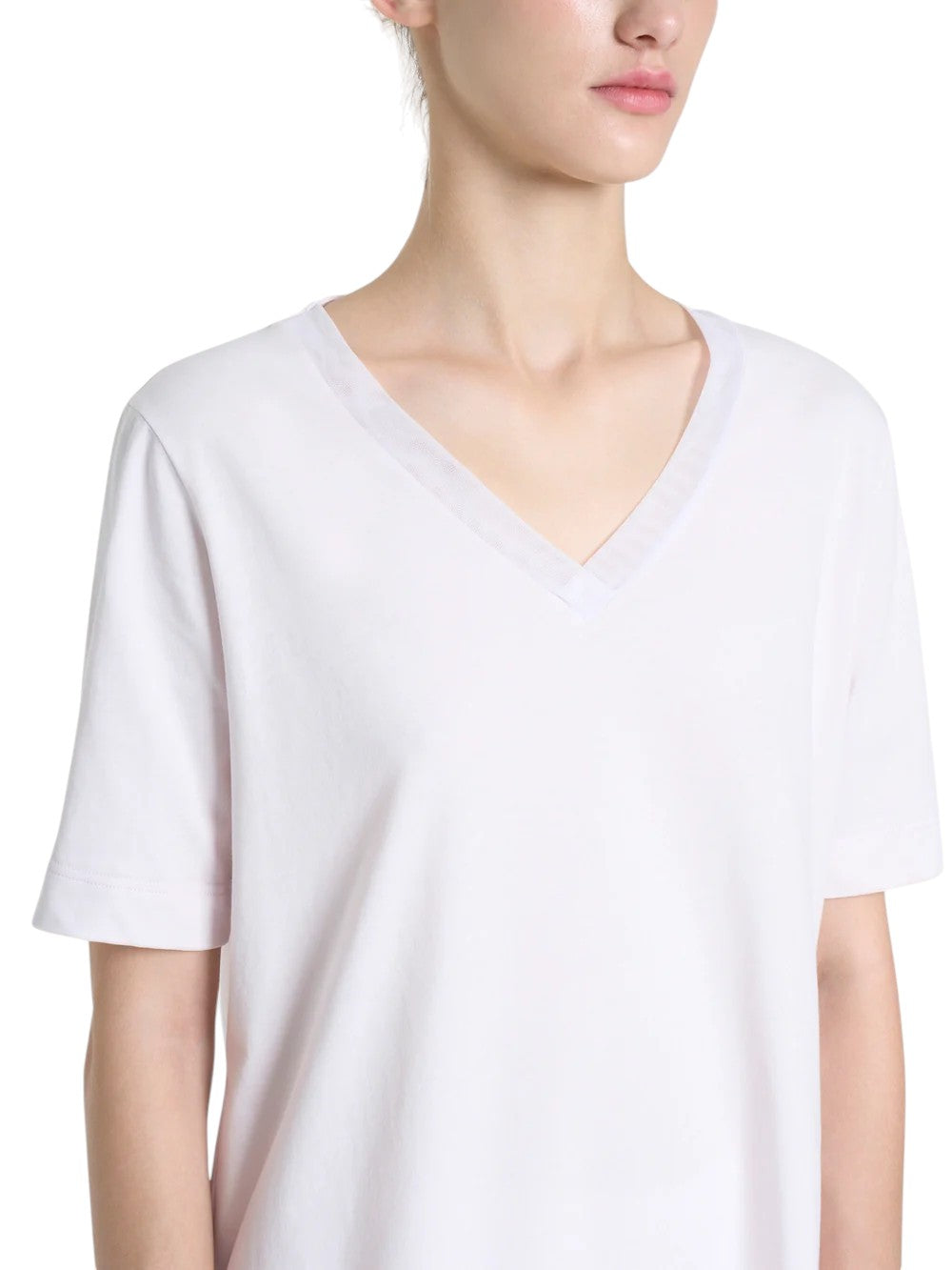 Pigiama Corto Scollo a V Jersey di Cotone DP26NB