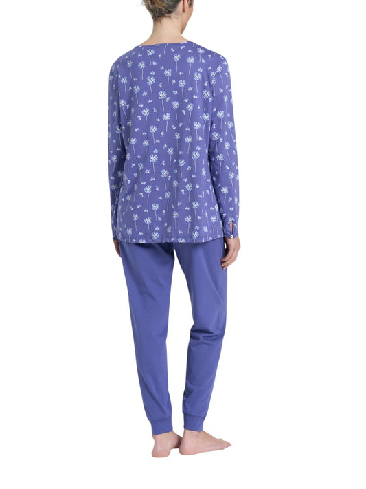 Pigiama Lungo Aperto Jersey di Cotone DP32N6