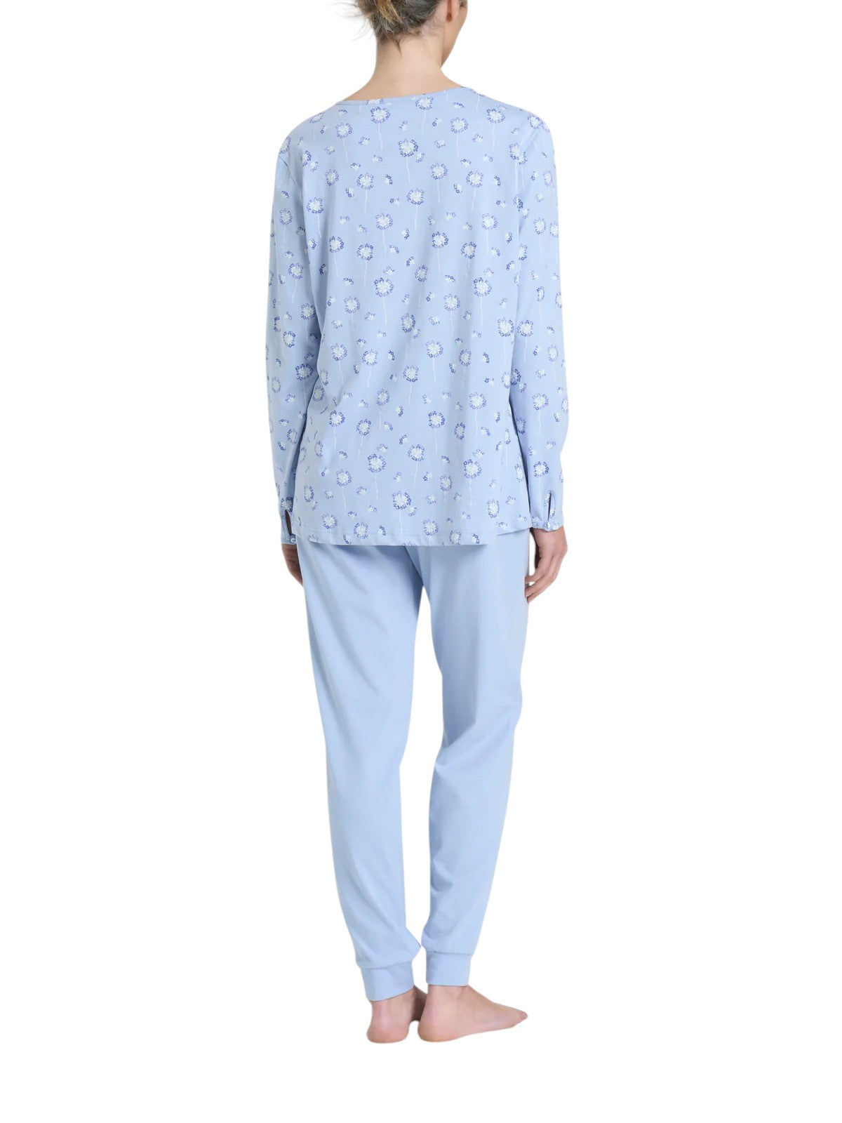 Pigiama Lungo Aperto Jersey di Cotone DP32N6