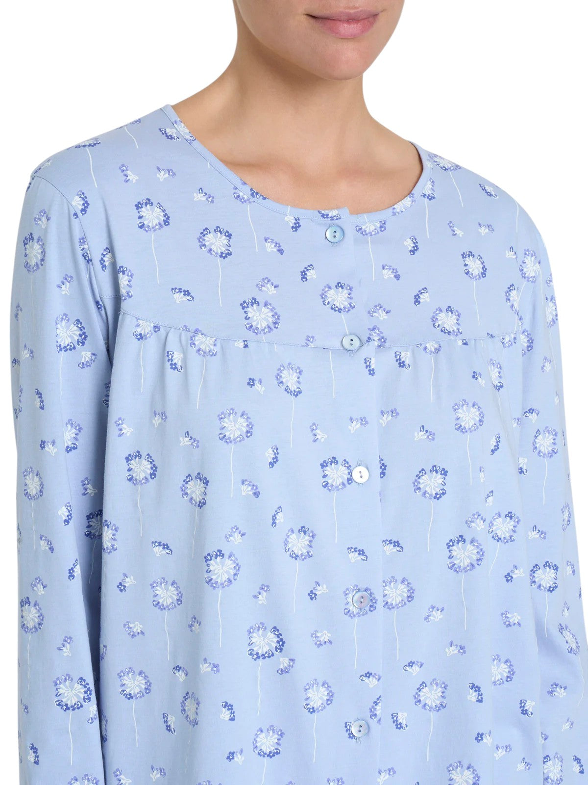 Pigiama Lungo Aperto Jersey di Cotone DP32N6