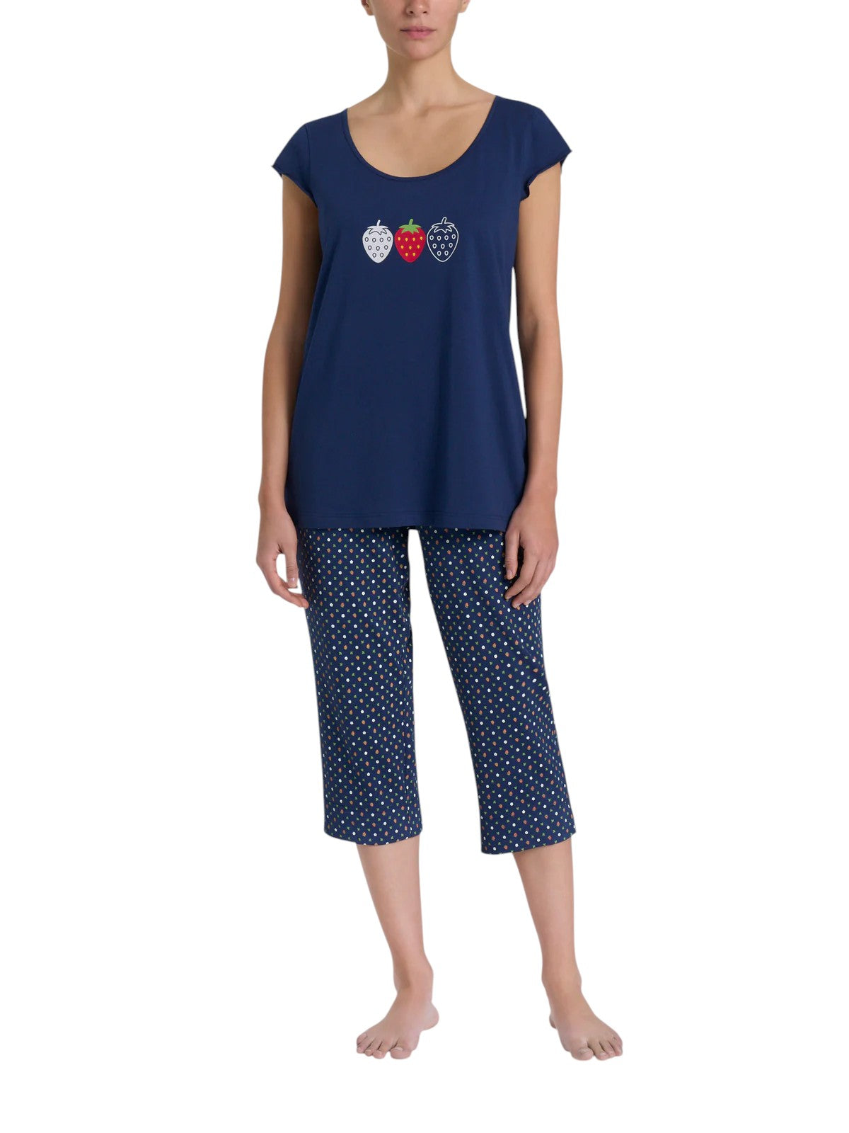 Pigiama Pinocchietto in Jersey di Cotone DP43NB