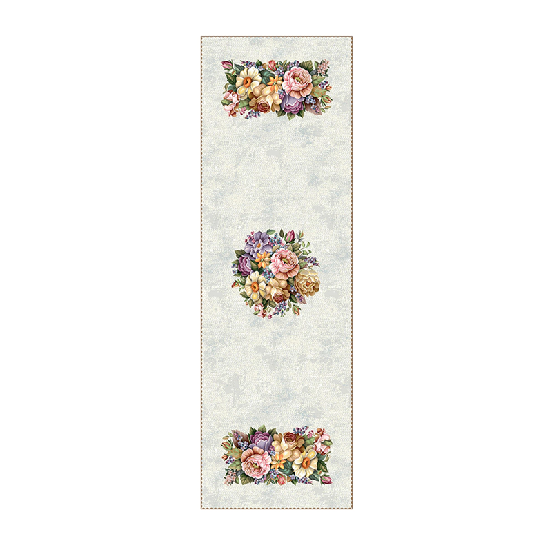 Runner gobelin italiano per arredo 45x140 floreale