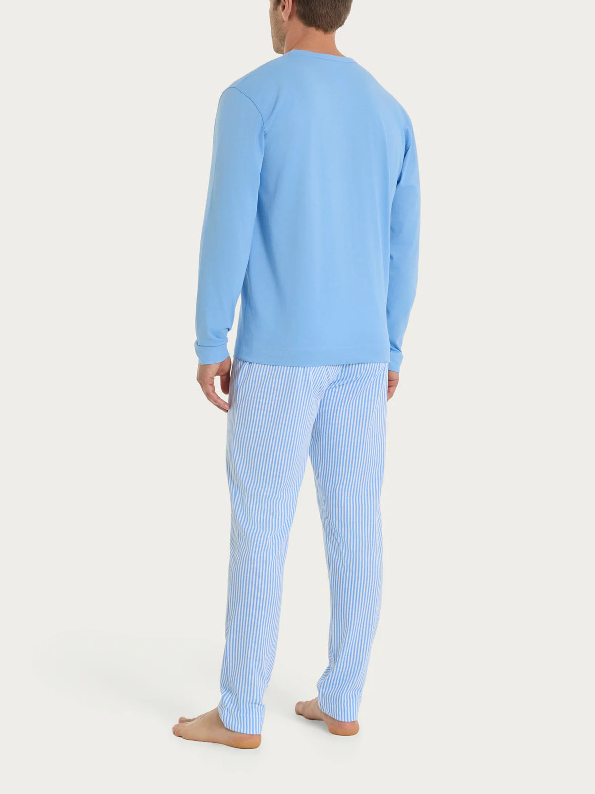 Pigiama Uomo Lungo Girocollo Jersey di Cotone UA29NQ