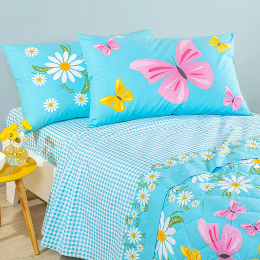completo-lenzuola-caleffi-kids-margherite-ragazzo-cotone-12126-1018075-2 - G home casa