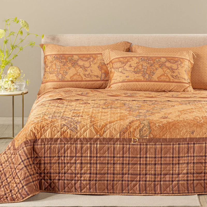 copriletto-trapuntato-alviero-martini-1a-classe-geo-tartan-geo-raso-di-cotone-11936-1017739-1 - G home casa