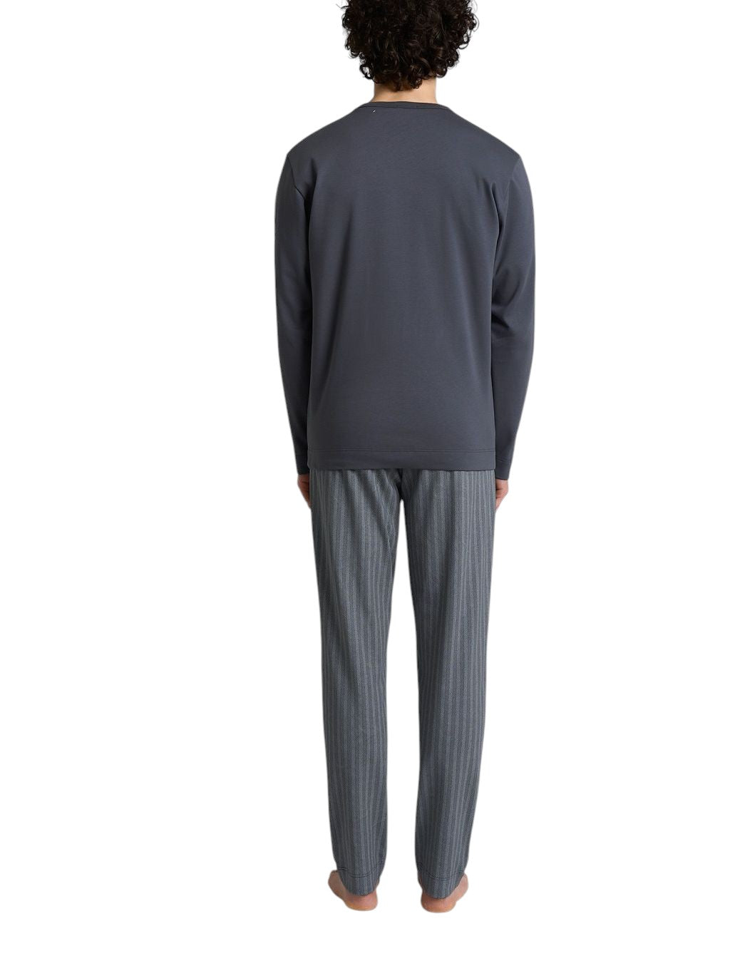 Pigiama Girocollo Caldo Cotone U961NQ Spigato