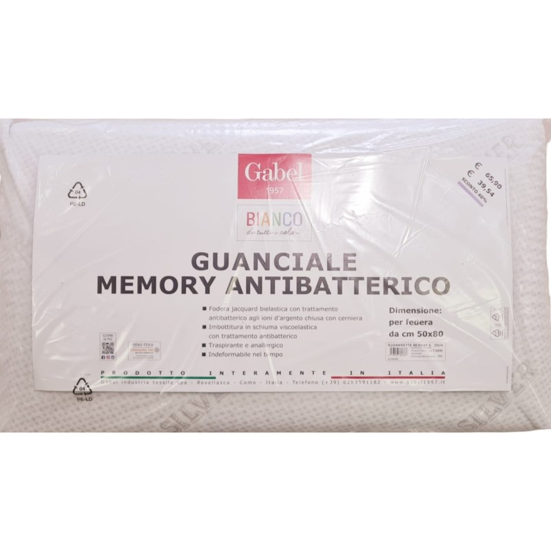 Guanciale Memory Antibatterico 24107