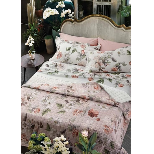 Copriletto Trapuntato Matrimoniale Peony