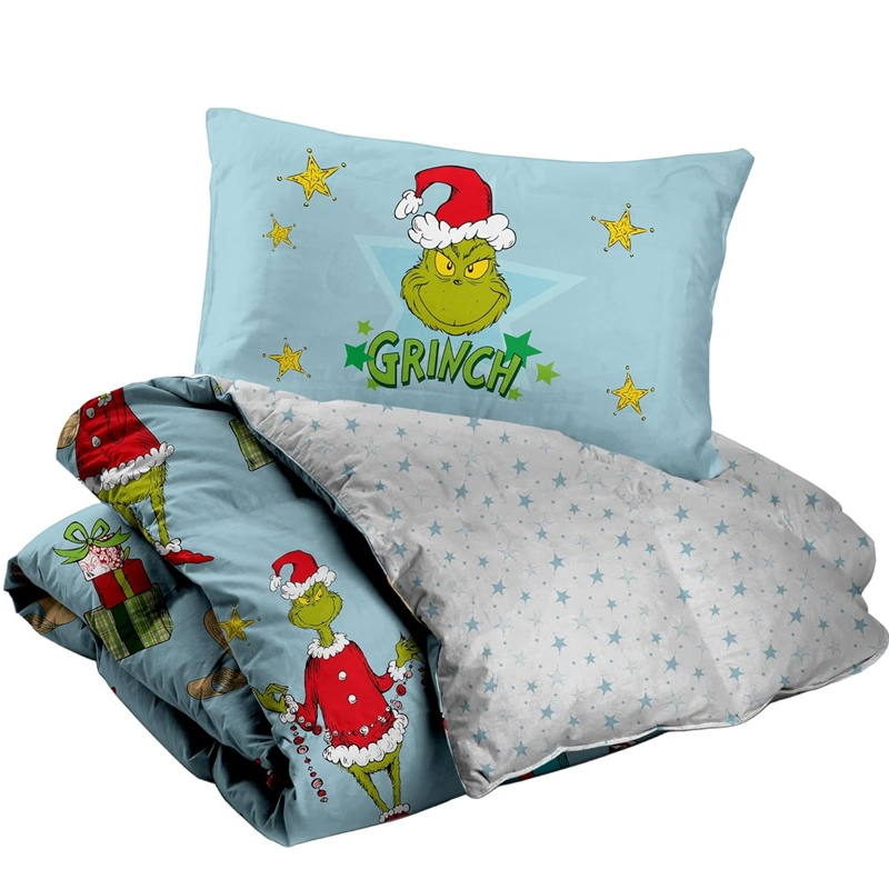 Parure Copripiumino Una Piazza Grinch