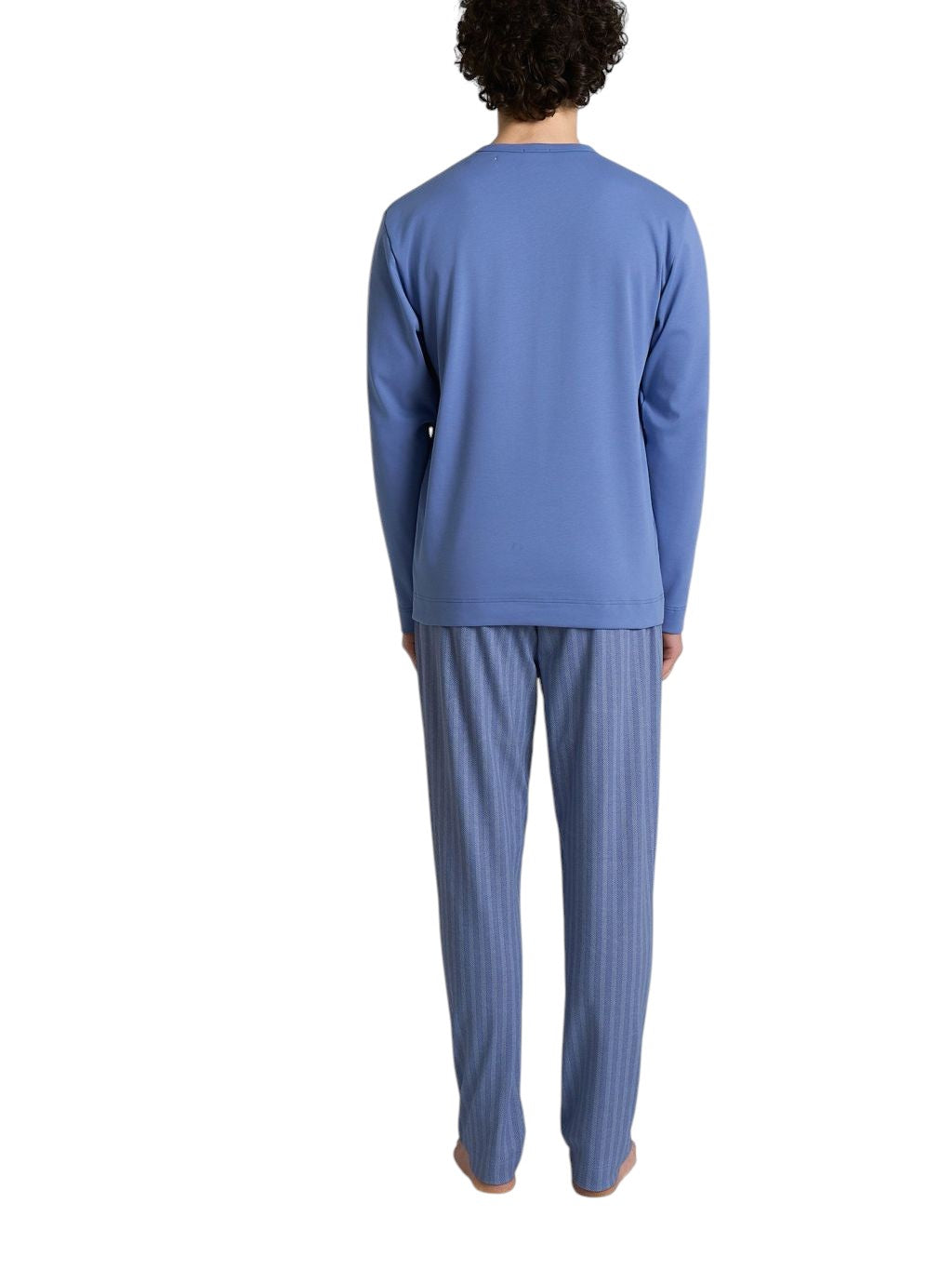 Pigiama Girocollo Caldo Cotone U961NQ Spigato