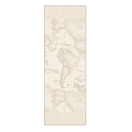 Runner Geo White 50x150