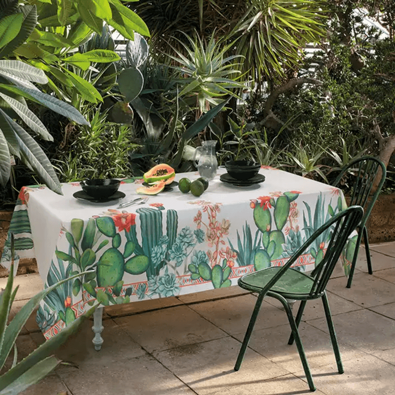 tovagliarettangolarefantasiacactusbuonicoloratifarfalle - G home casa