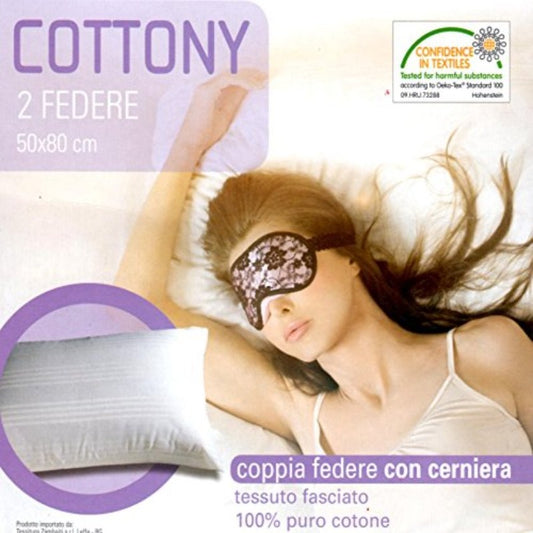 Coppia Sottofedere Con Cerniera Cottony