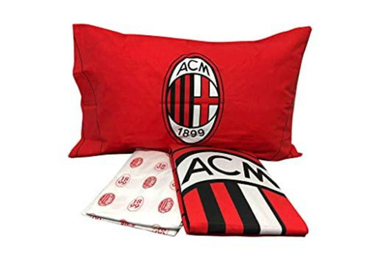 Completo Lenzuolo Singolo Milan