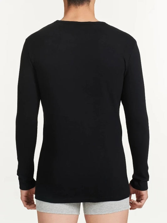 Maglia Uomo Girocollo Manica Lunga Caldo Cotone Organico Bio Cotton 604479