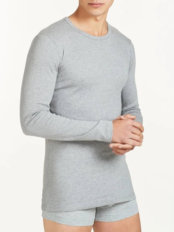 Maglia Uomo Girocollo Manica Lunga Caldo Cotone Organico Bio Cotton 604479