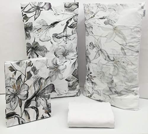 BeddinghouseCompletoLenzuolaZenoBianco2piazzecoprilettocotone - G home casa