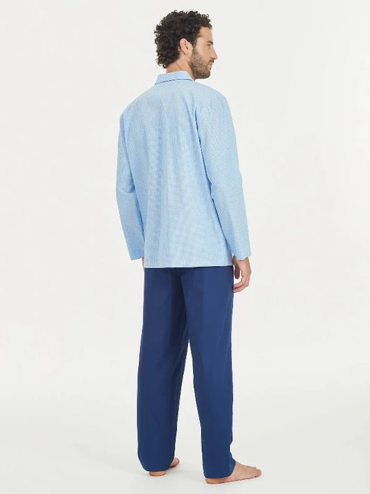 Pigiama Lungo Aperto N20702 Oceano