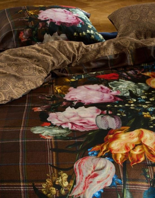 Trapunta Invernale Matrimoniale Beautiful Boquet Brown