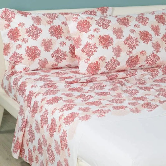 Completo Lenzuolo Matrimoniale Coral