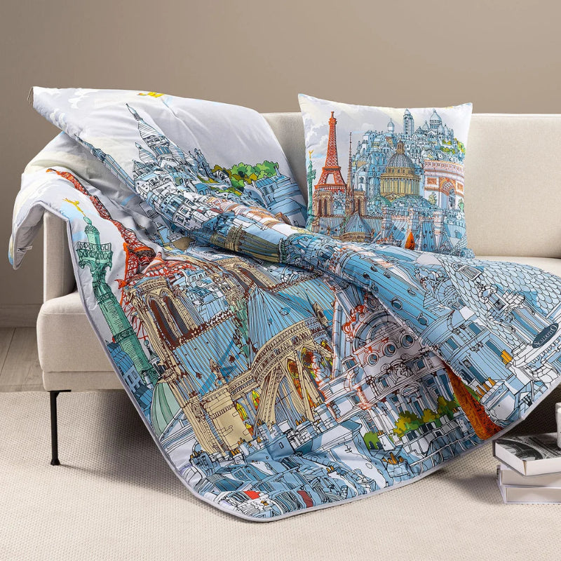 Plaid Trapuntato Scaldotto  Caleffi Carlo Stanga 130×170 cm | Paris o New York