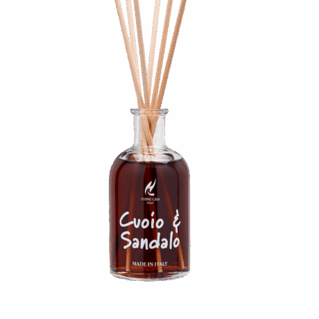 Diffusore a Bastoncini Cuoio e Sandalo – Fragranza Orientale Casa