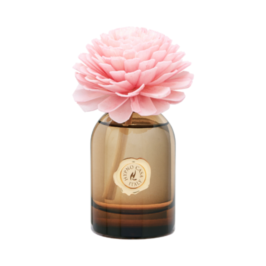 Diffusore Stile con Fiore Rosa Rosso Intenso