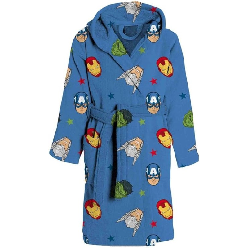 Accappatoio a poncho 'Sun city' 'Avengers' 'Marvel' - BLU - Bambino - 9.00 Accappatoio a poncho 'Sun city' 'Avengers' 'Marvel' - BLU - Bambino - 9.00