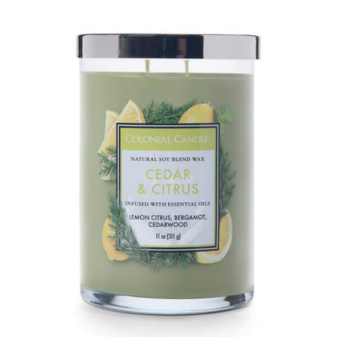 Candela Profumata Colonial Candle Media Cedar & Citrus