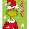 Plaid Soft Touch Grinch verde 130 × 160 cm