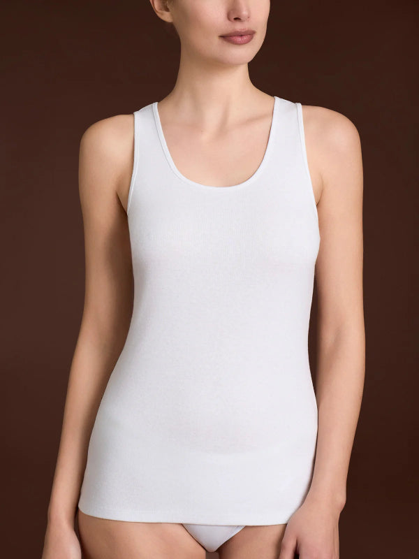 Canottiera Donna Thermo Cotton Spalla Larga Caldo Cotone DM43A2