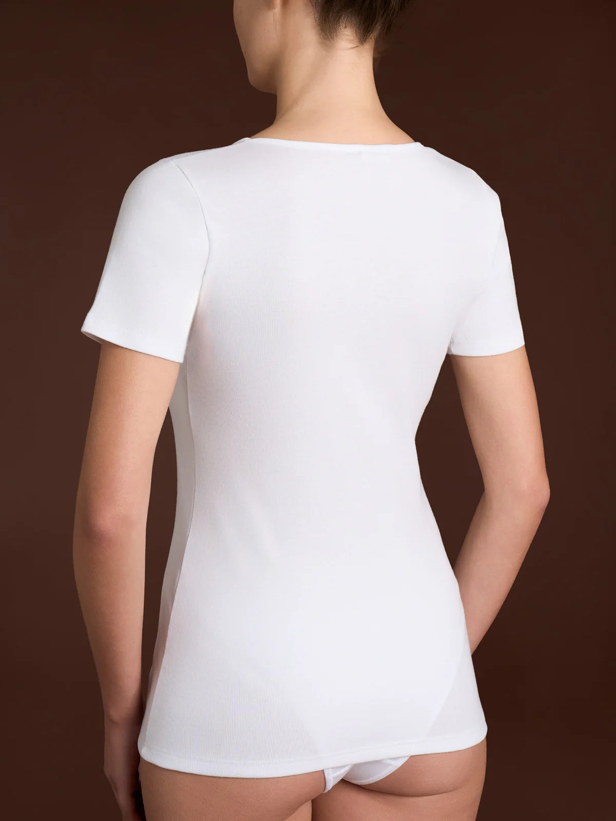 Maglia Donna Thermo Cotton Girocollo Mezza Manica Caldo Cotone DM43A7