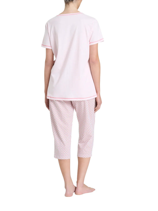 Pigiama Pinocchietto in Jersey di Cotone DQ12NB