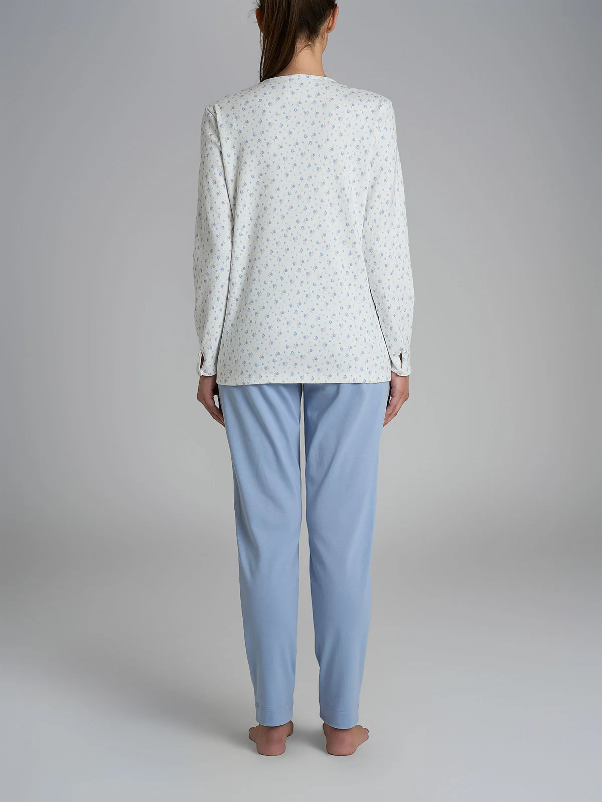 Pigiama Caldo Aperto Interlock di Cotone DR63N6-7 Eventide