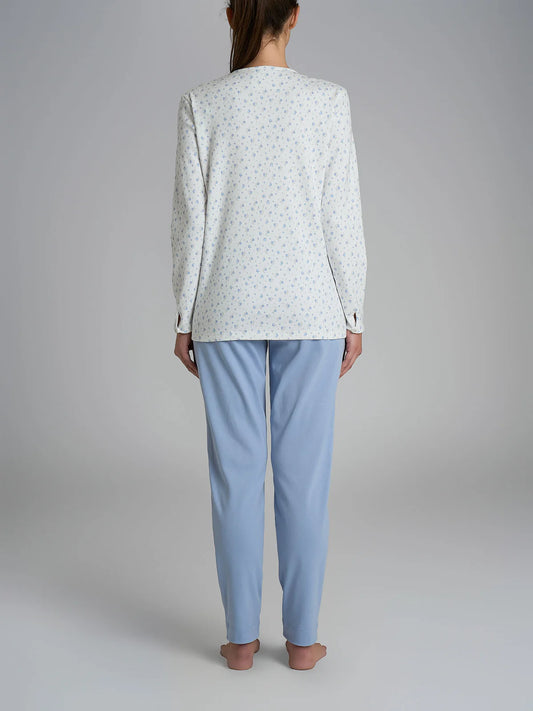 Pigiama Caldo Aperto Interlock di Cotone DR63N6-7 Eventide