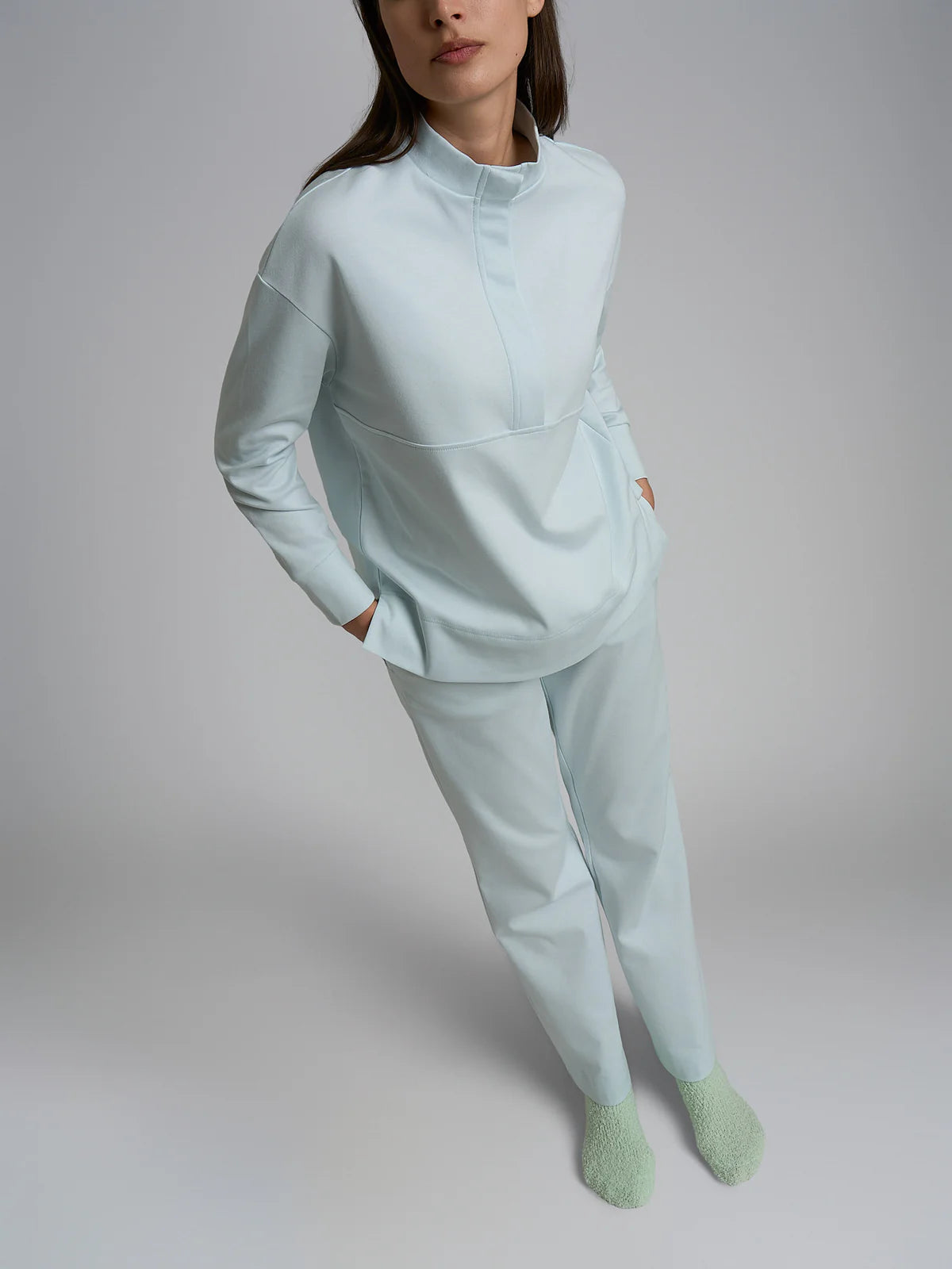 Pigiama Caldo Lupetto Interlock di Cotone DR70N1