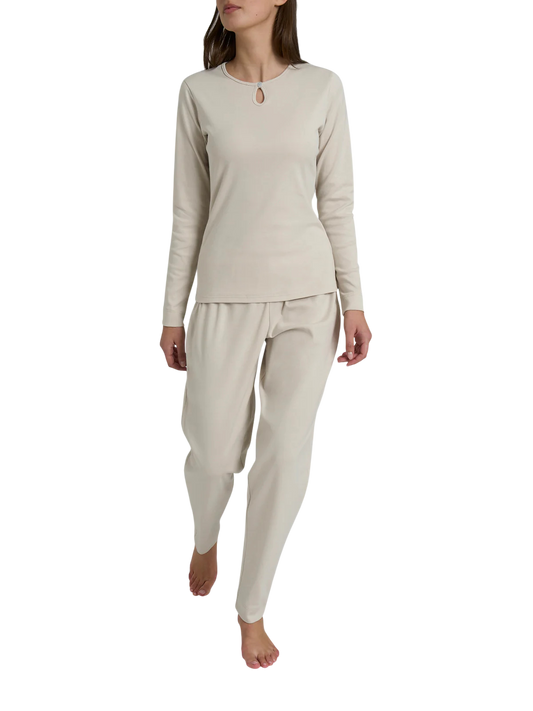 Pigiama Caldo Thermo Cotton con Scollo a Goccia DR94NU