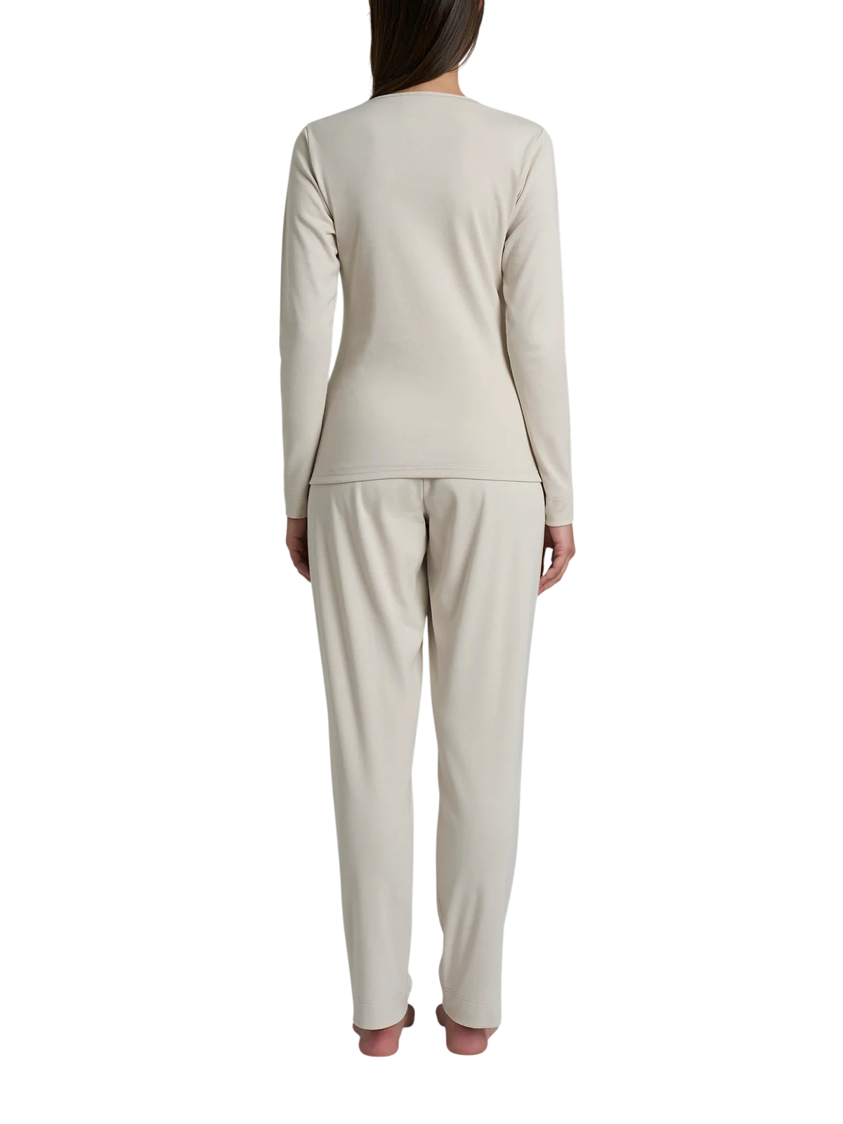 Pigiama Caldo Thermo Cotton con Scollo a Goccia DR94NU