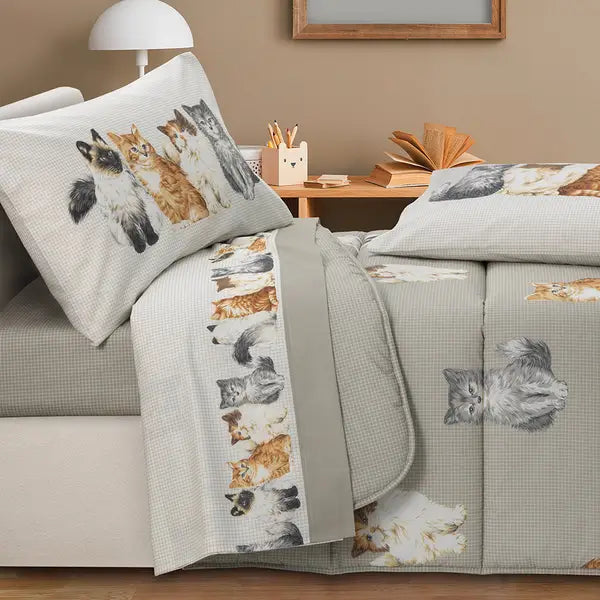 Completo Lenzuolo Amici di Sempre Cani e Gatti