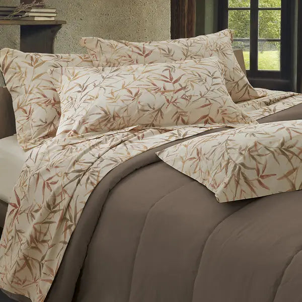 Completo Lenzuola Matrimoniale Naturae Zenzero