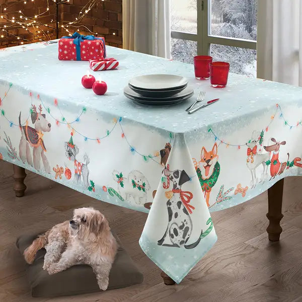 Tovaglia Rettangolare Natale In Tavola Friendsmas